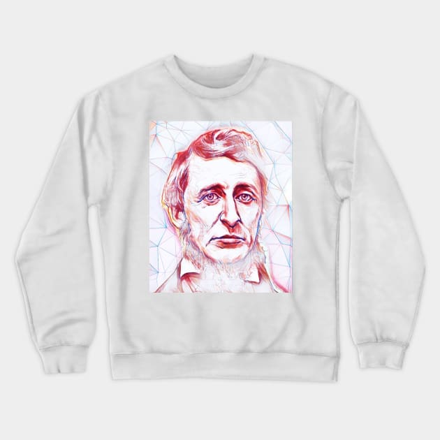 Henry David Thoreau Portrait | Henry David Thoreau Artwork Crewneck Sweatshirt by JustLit